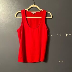 J. Crew Red Fitted Tank Top